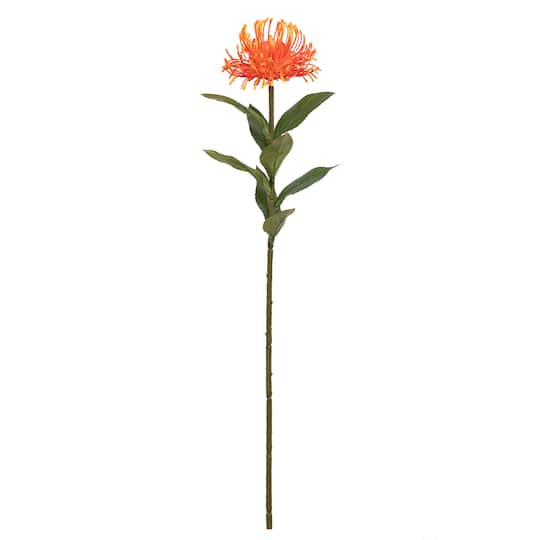 26" Orange Red Protea Stem by Ashland®